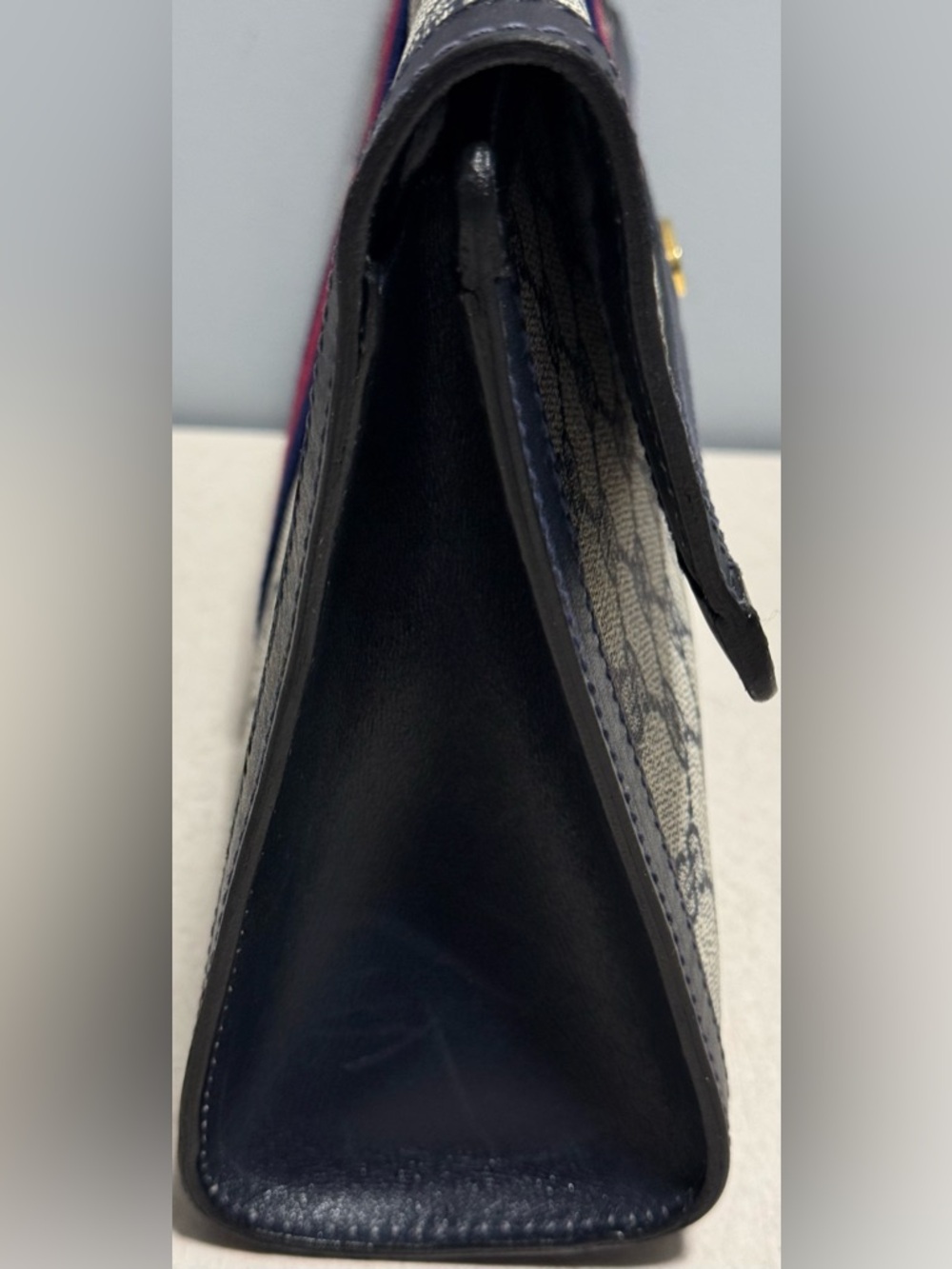 Gucci Vintage GG Supreme Sherry Line Clutch Bag - Picture 5 of 13